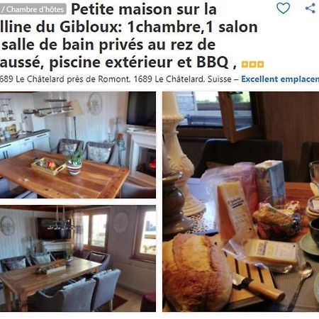 Petite Maison Sur La Colline Du Gibloux: 1Chambre,1 Salon Et Salle De Bain Prives Au Rez De Chausse, Piscine Exterieur Et Bbq , Le Châtelard-Montreux Exterior photo